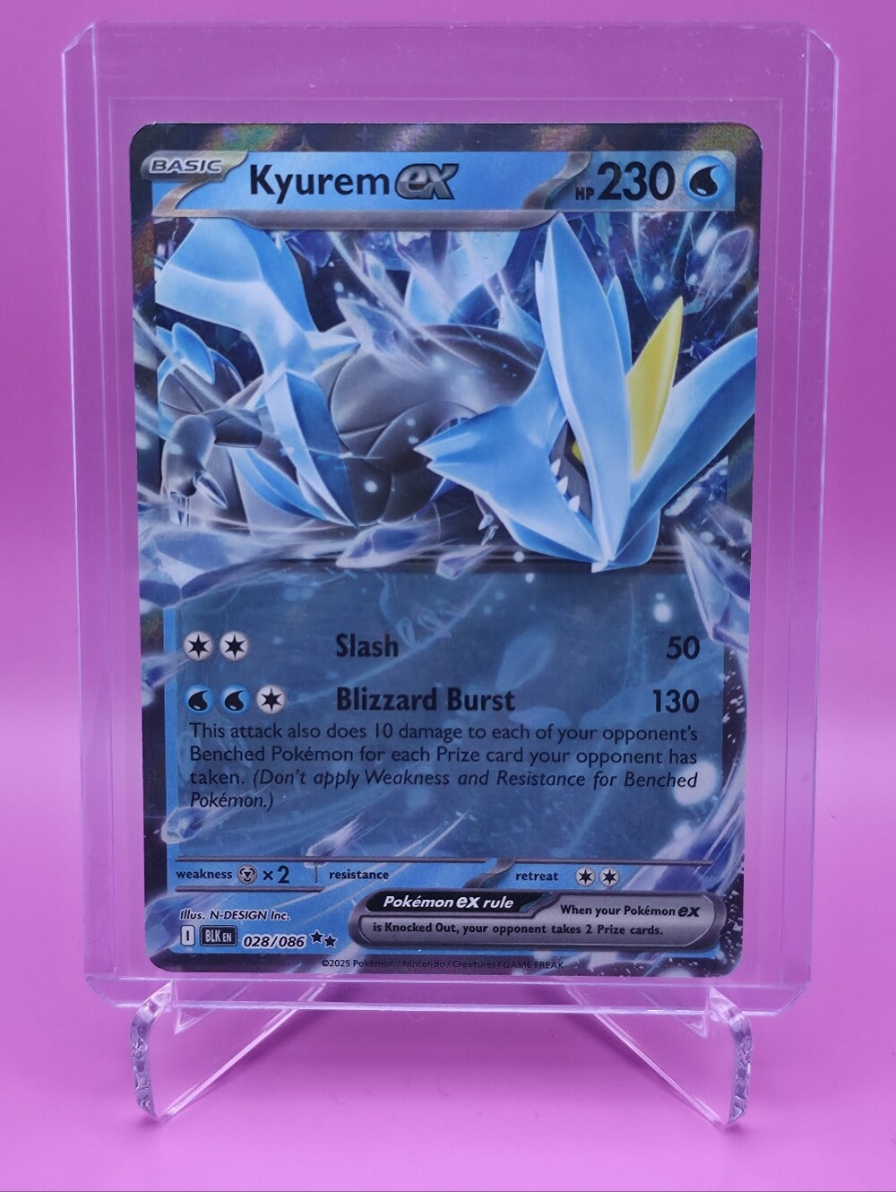 Pokémon TCG - Kyurem ex - Black Bolt - Double Rare - 028/086